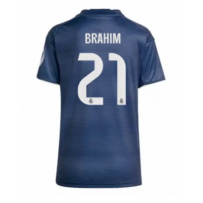 Ženski Nogometni dresi Real Madrid Brahim Diaz #21 Gostujoči 2025-26 Kratek Rokav Ženski Nogometni dresi Real Madrid Brahim Diaz #21 Gostujoči 2025-26 Kratek Rokav